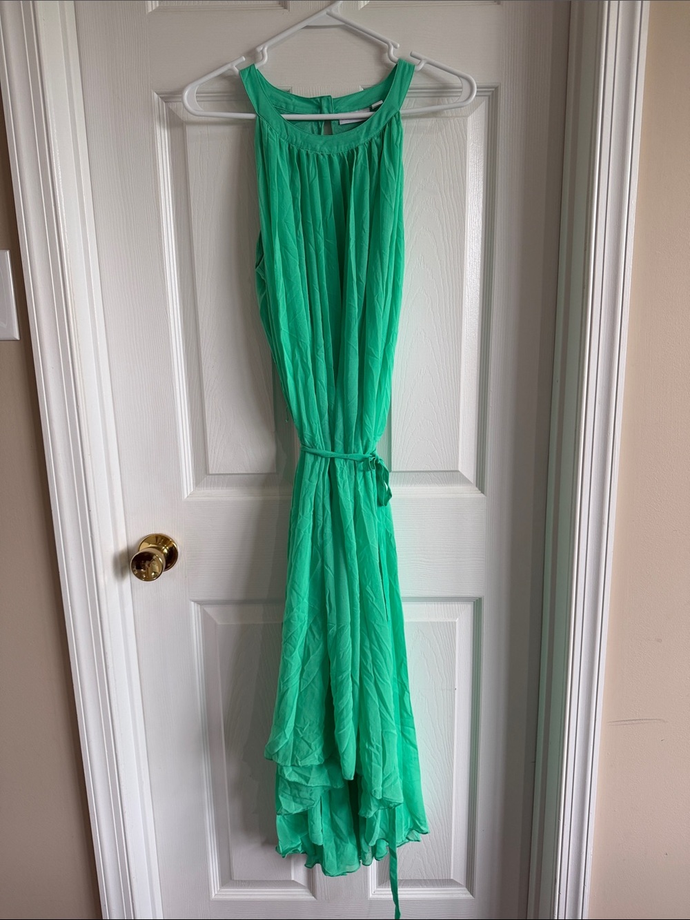NWT New York & Company Seafoam Green High-Low Maxi Dress